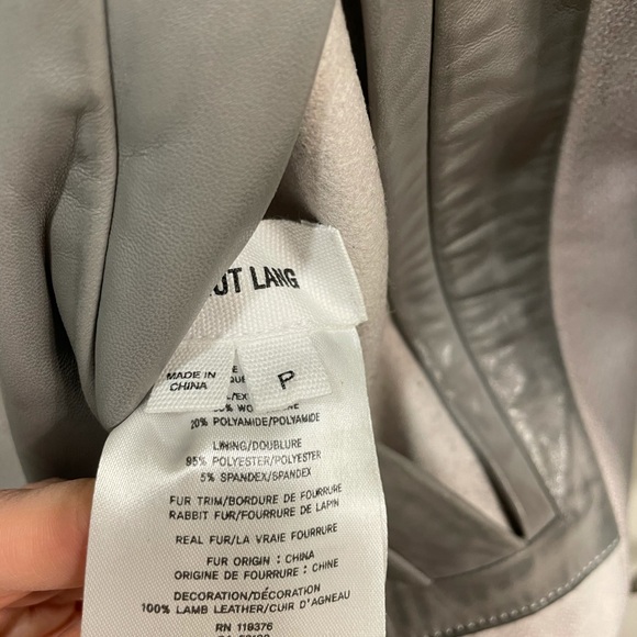 Helmut Lang Grey Rabbit/Leather Reversible Jacket - Picture 16 of 16